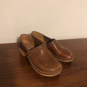 Vintage Leather Clogs